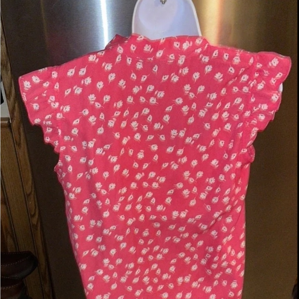 Pink Floral Women's Blouse - Picture 10 of 12